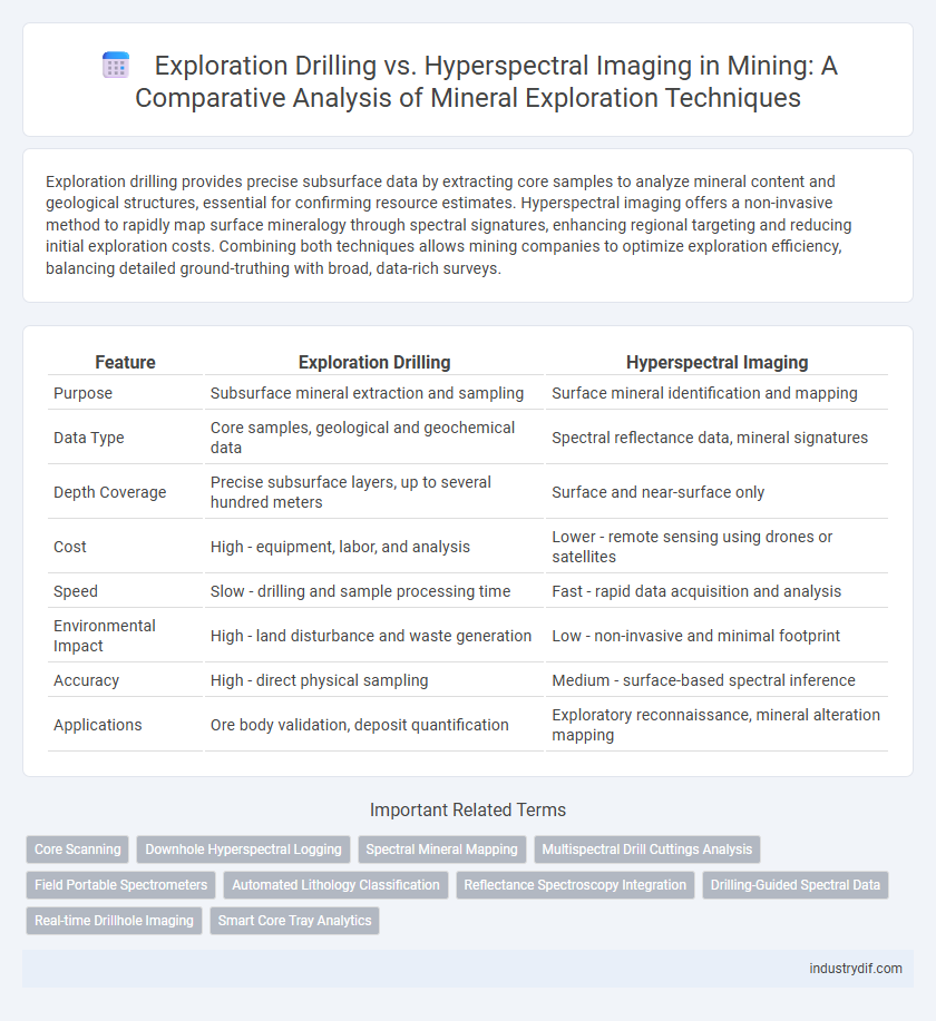 Exploration Drilling vs. Hyperspectral Imaging in Mining: A Comparative Analysis of Mineral Exploration Techniques