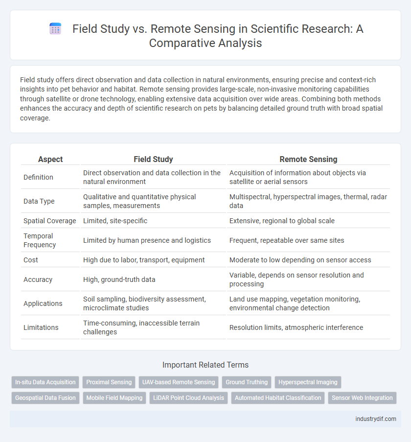 Field Study vs. Remote Sensing in Scientific Research: A Comparative Analysis