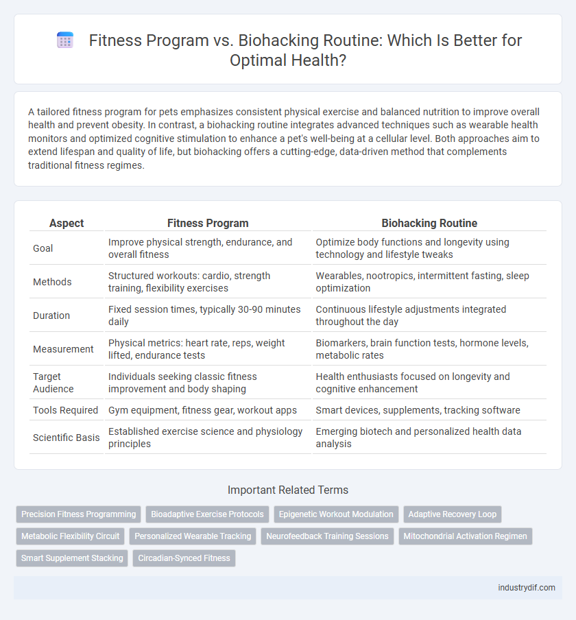 Fitness Program vs. Biohacking Routine: Which Is Better for Optimal Health?