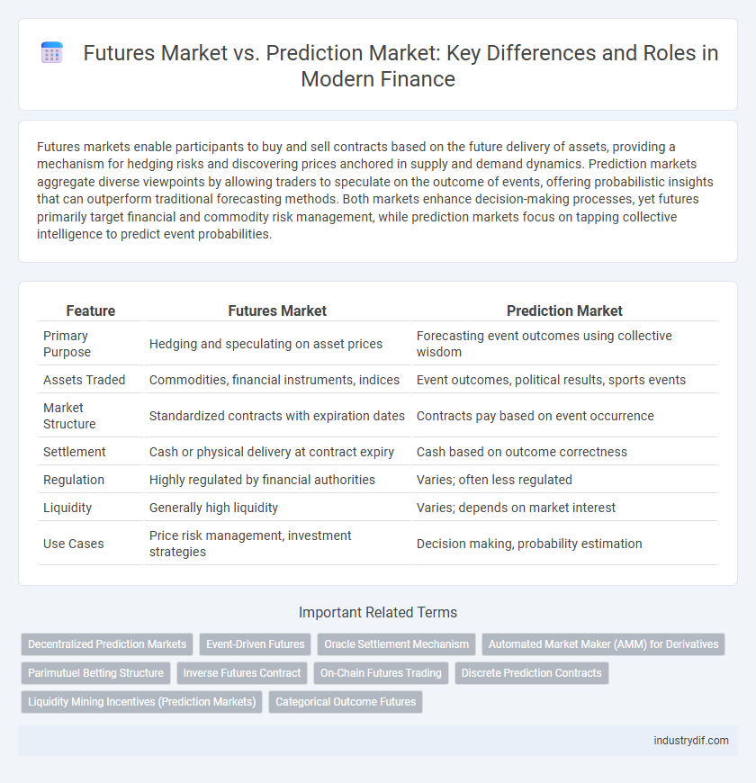 Futures Market vs. Prediction Market: Key Differences and Roles in Modern Finance