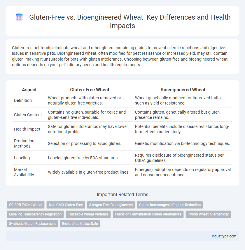 Gluten-Free vs. Bioengineered Wheat: Key Differences and Health Impacts