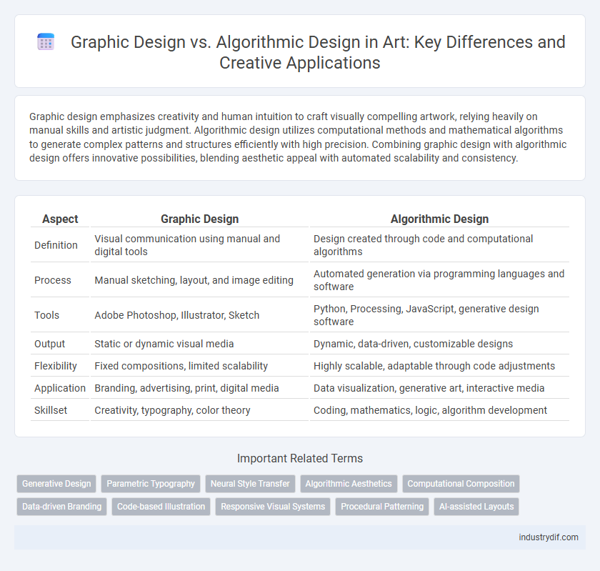 Graphic Design vs. Algorithmic Design in Art: Key Differences and Creative Applications