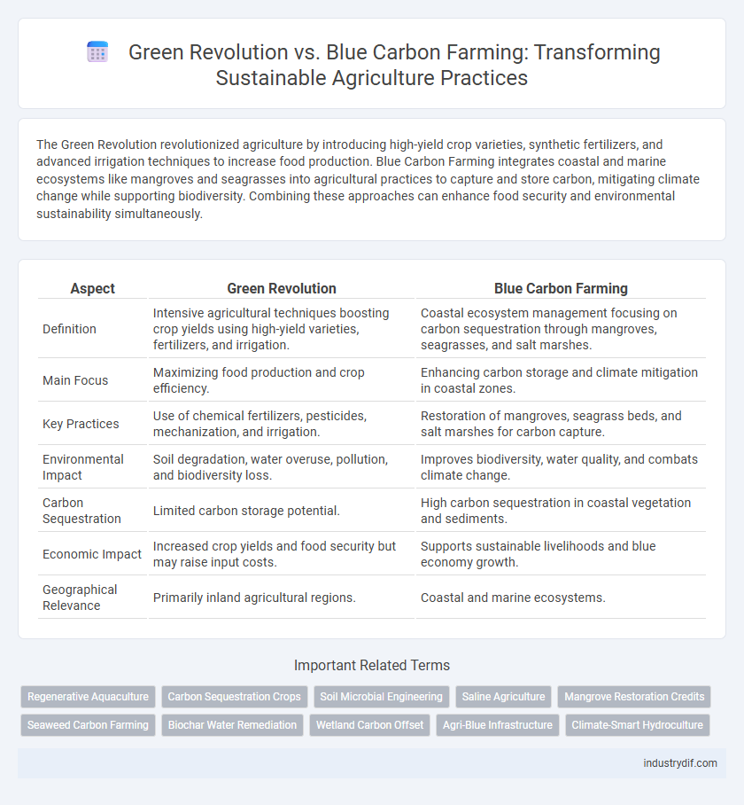 Green Revolution vs. Blue Carbon Farming: Transforming Sustainable Agriculture Practices