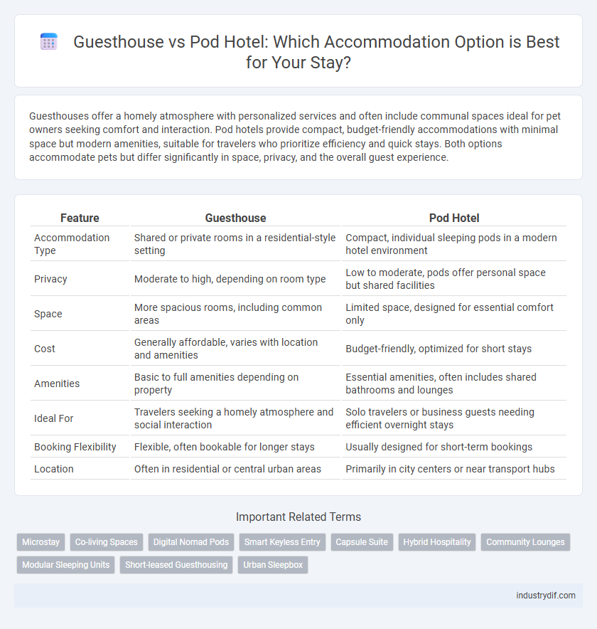 Guesthouse vs Pod Hotel: Which Accommodation Option is Best for Your Stay?