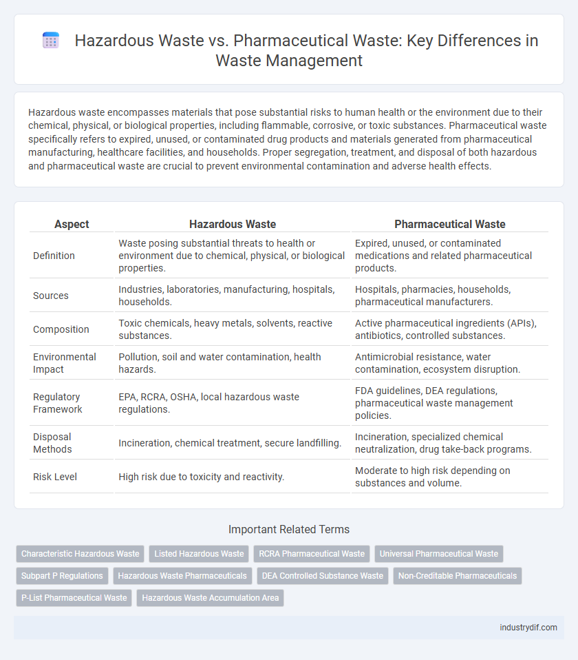 Hazardous Waste vs. Pharmaceutical Waste: Key Differences in Waste Management