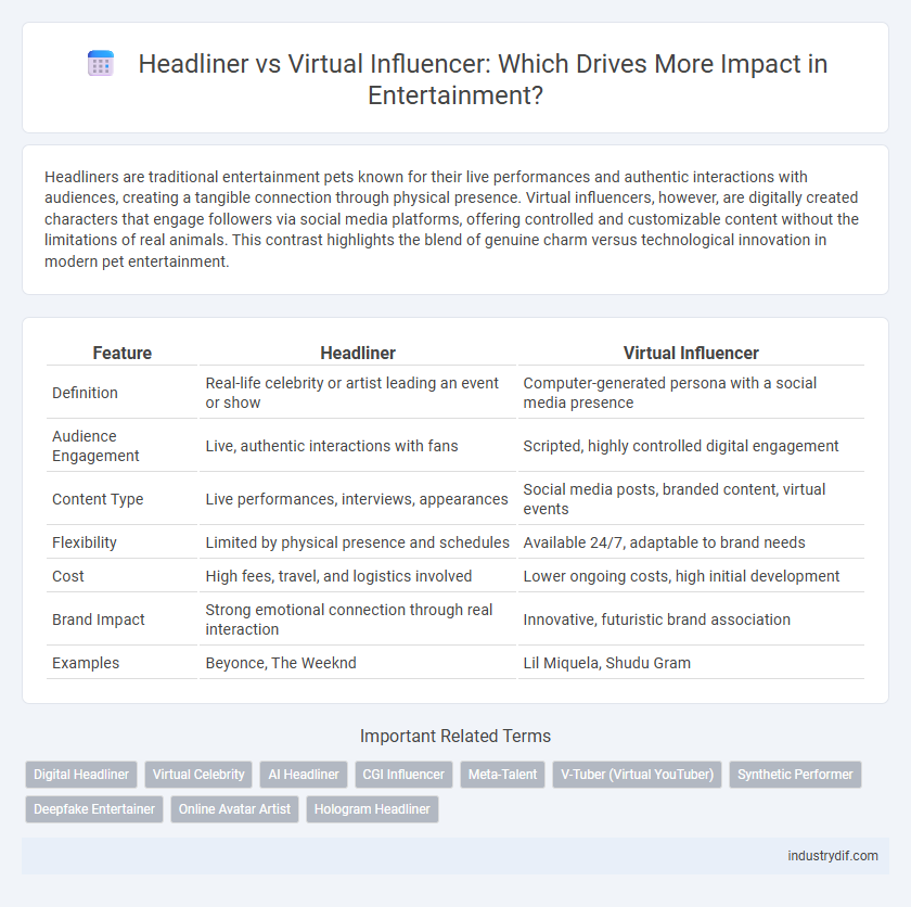 Headliner vs Virtual Influencer: Which Drives More Impact in Entertainment?