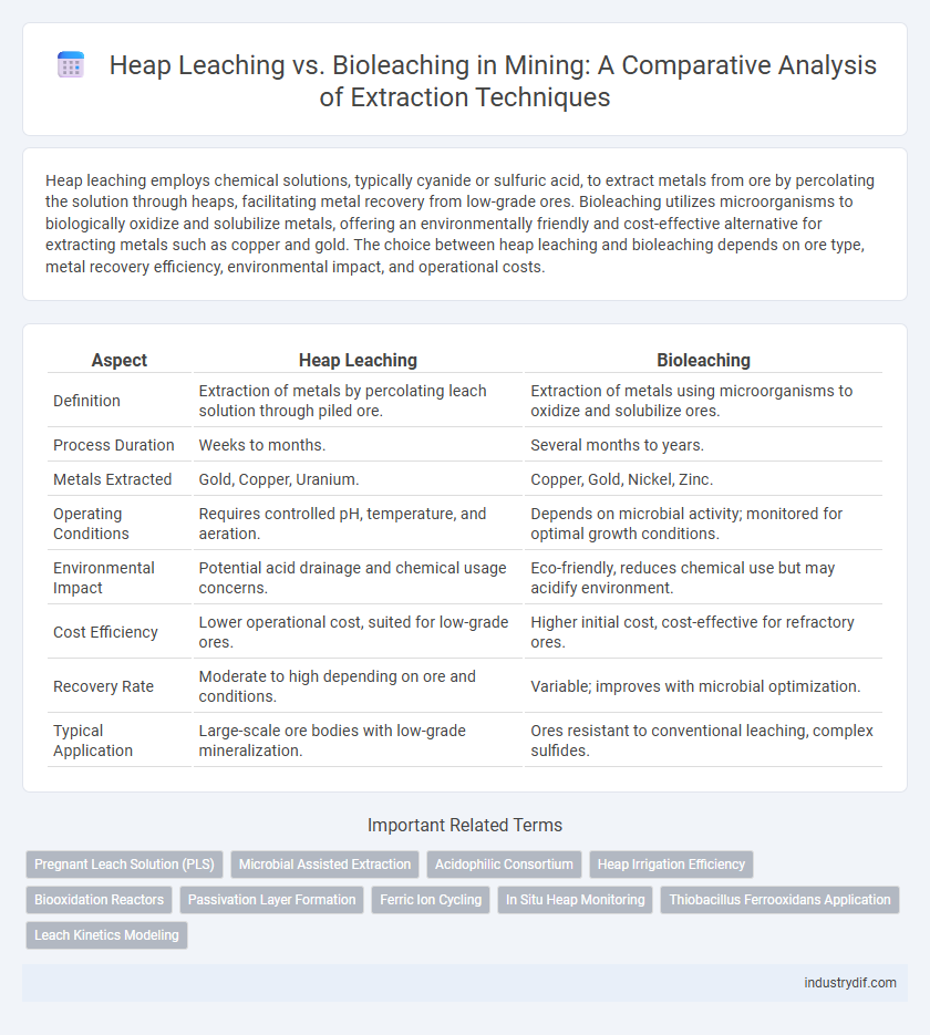 Heap Leaching vs. Bioleaching in Mining: A Comparative Analysis of Extraction Techniques