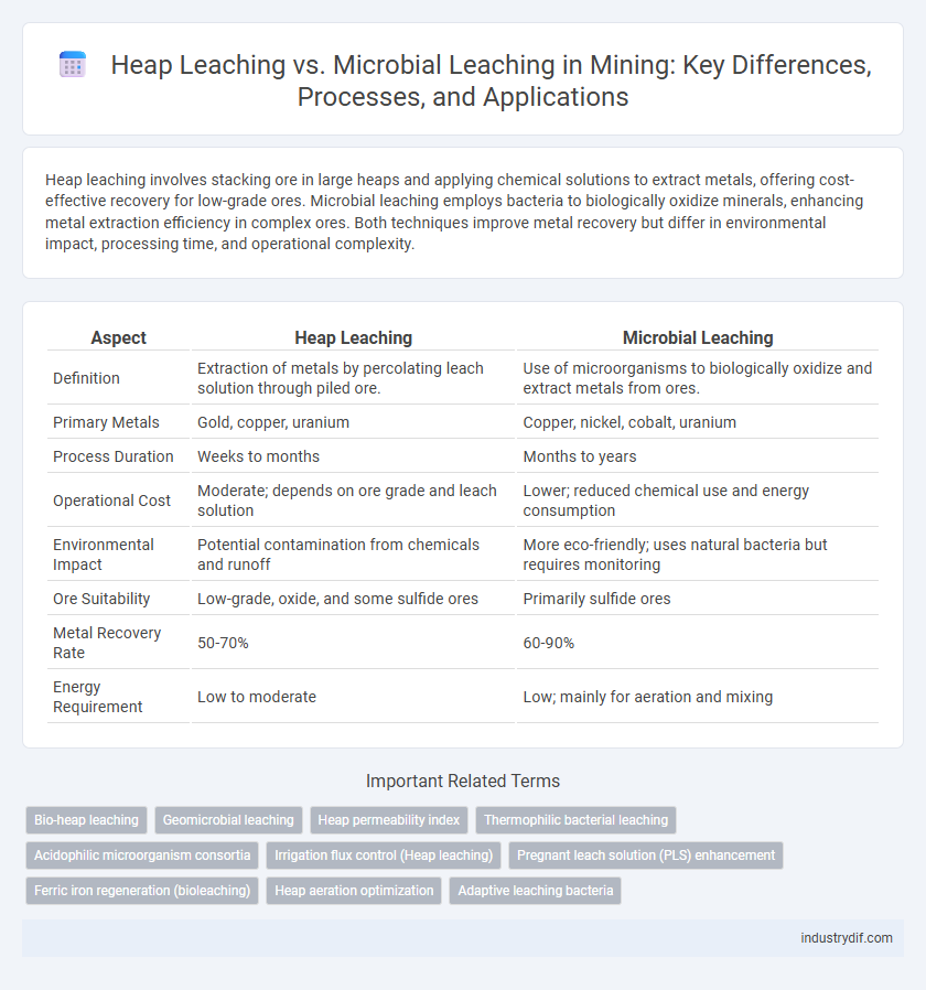 Heap Leaching vs. Microbial Leaching in Mining: Key Differences, Processes, and Applications