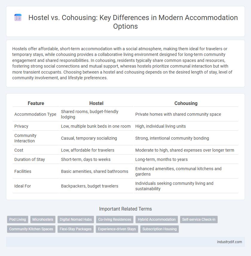 Hostel vs. Cohousing: Key Differences in Modern Accommodation Options
