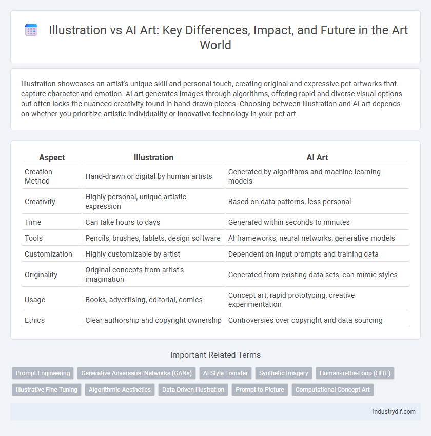 Illustration vs AI Art: Key Differences, Impact, and Future in the Art World