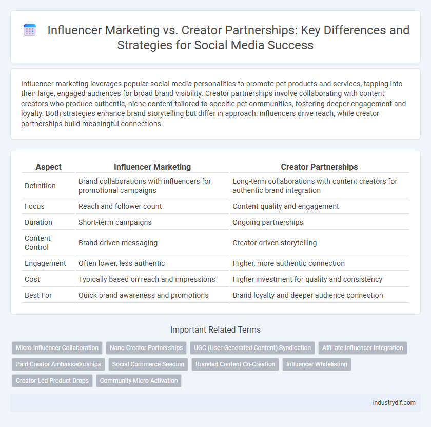 Influencer Marketing vs. Creator Partnerships: Key Differences and Strategies for Social Media Success