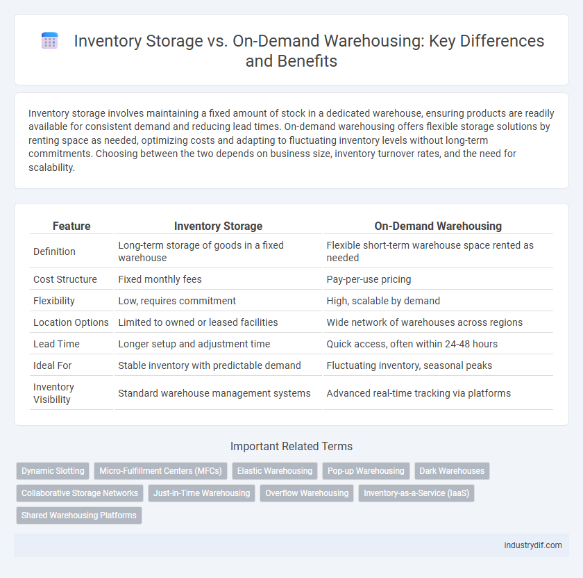 Inventory Storage vs. On-Demand Warehousing: Key Differences and Benefits