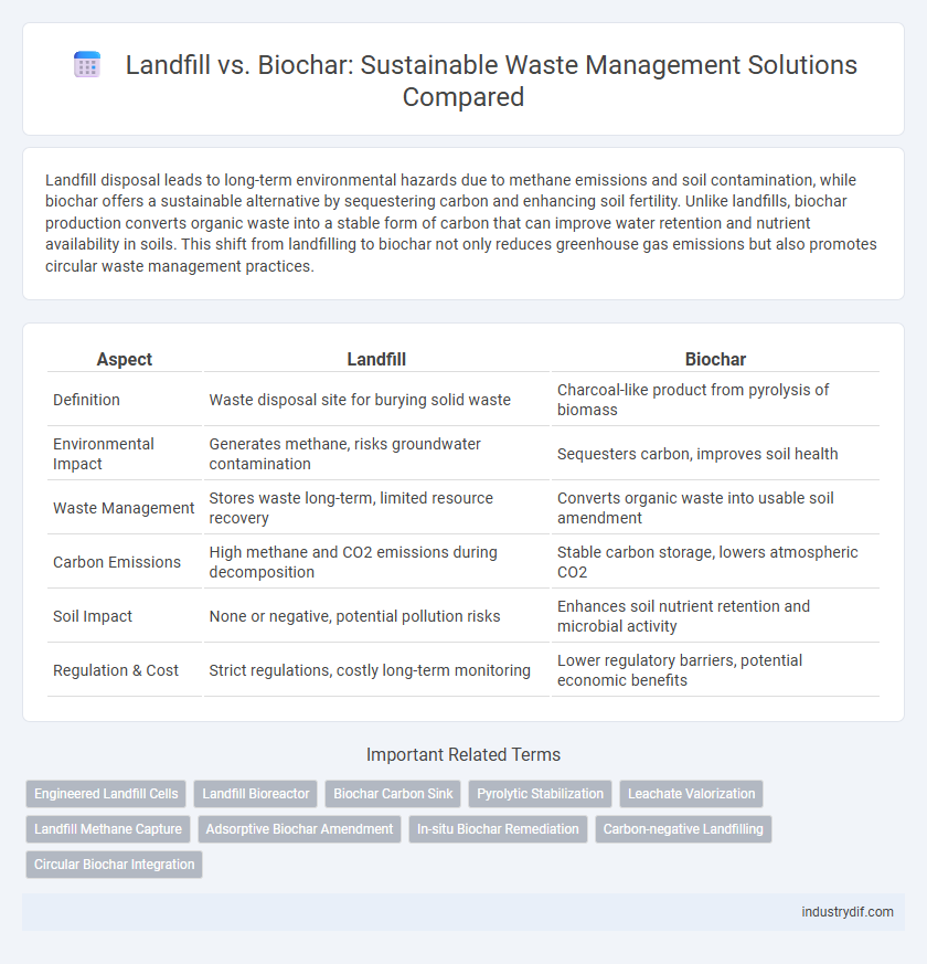 Landfill vs. Biochar: Sustainable Waste Management Solutions Compared