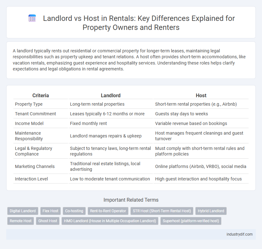 Landlord vs Host in Rentals: Key Differences Explained for Property Owners and Renters