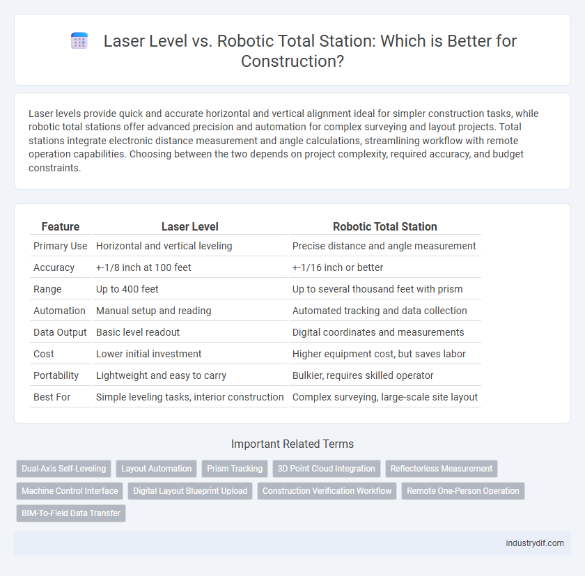 Laser Level vs. Robotic Total Station: Which is Better for Construction?