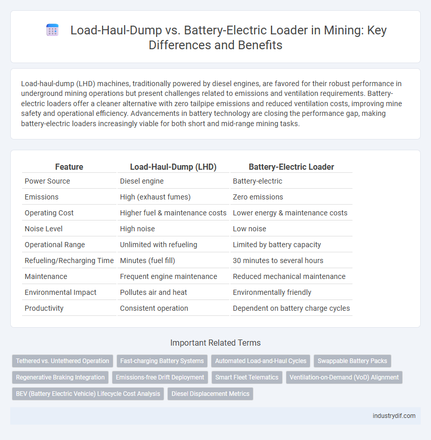 Load-Haul-Dump vs. Battery-Electric Loader in Mining: Key Differences and Benefits