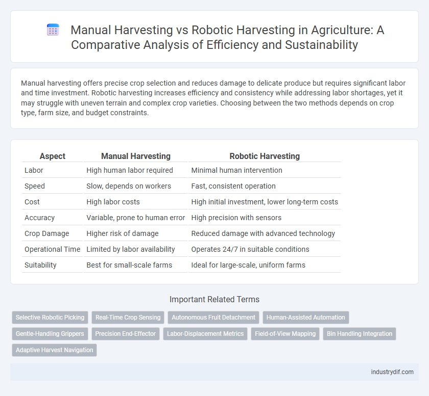 Manual Harvesting vs Robotic Harvesting in Agriculture: A Comparative Analysis of Efficiency and Sustainability