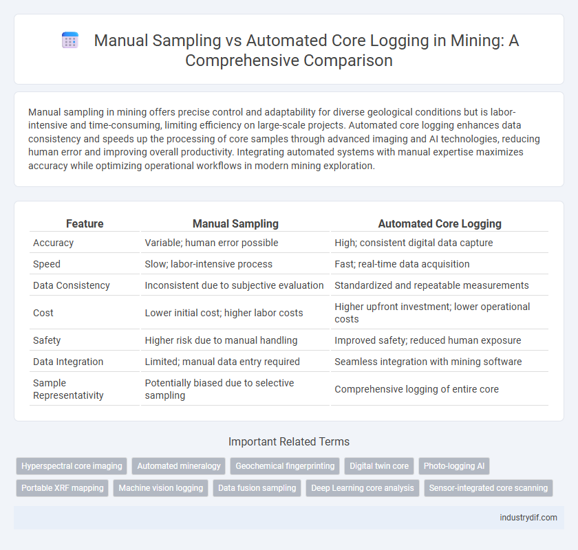 Manual Sampling vs Automated Core Logging in Mining: A Comprehensive Comparison