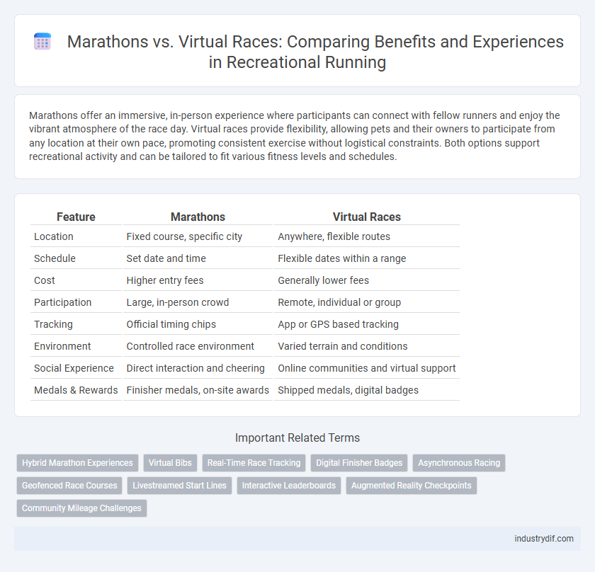 Marathons vs. Virtual Races: Comparing Benefits and Experiences in Recreational Running
