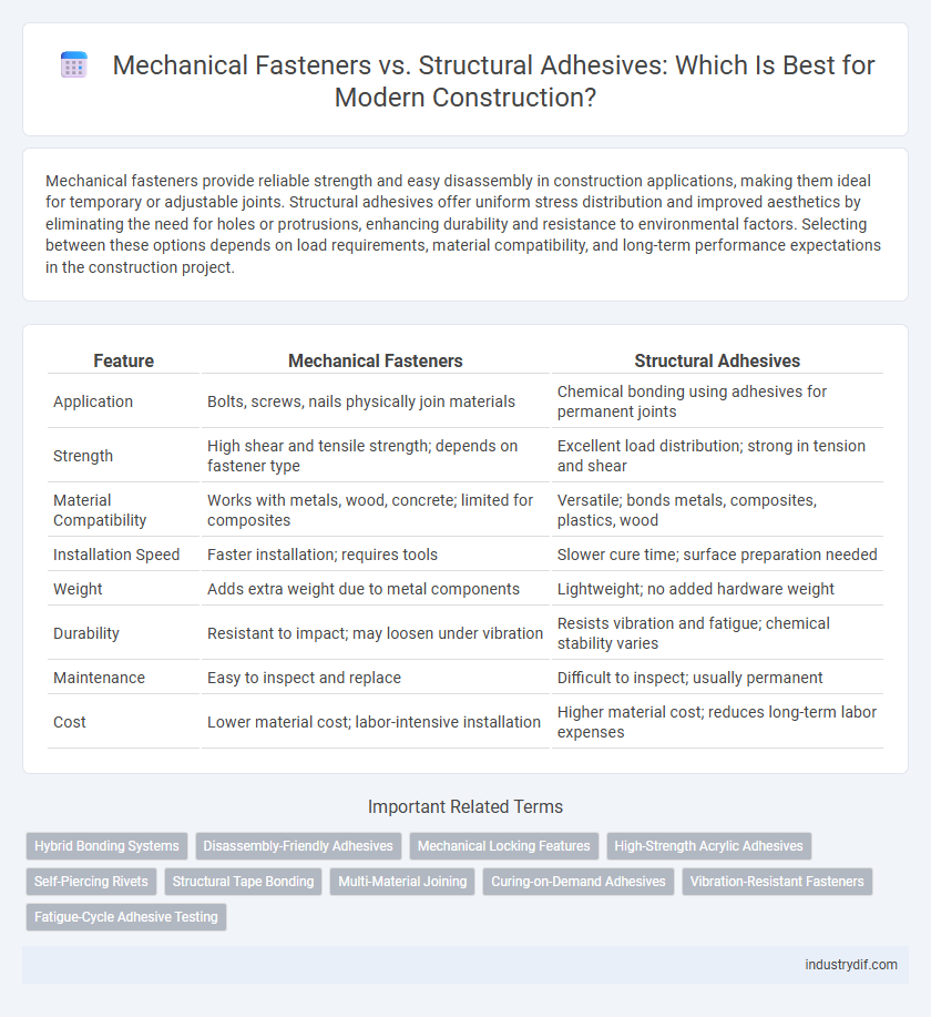 Mechanical Fasteners vs. Structural Adhesives: Which Is Best for Modern Construction?