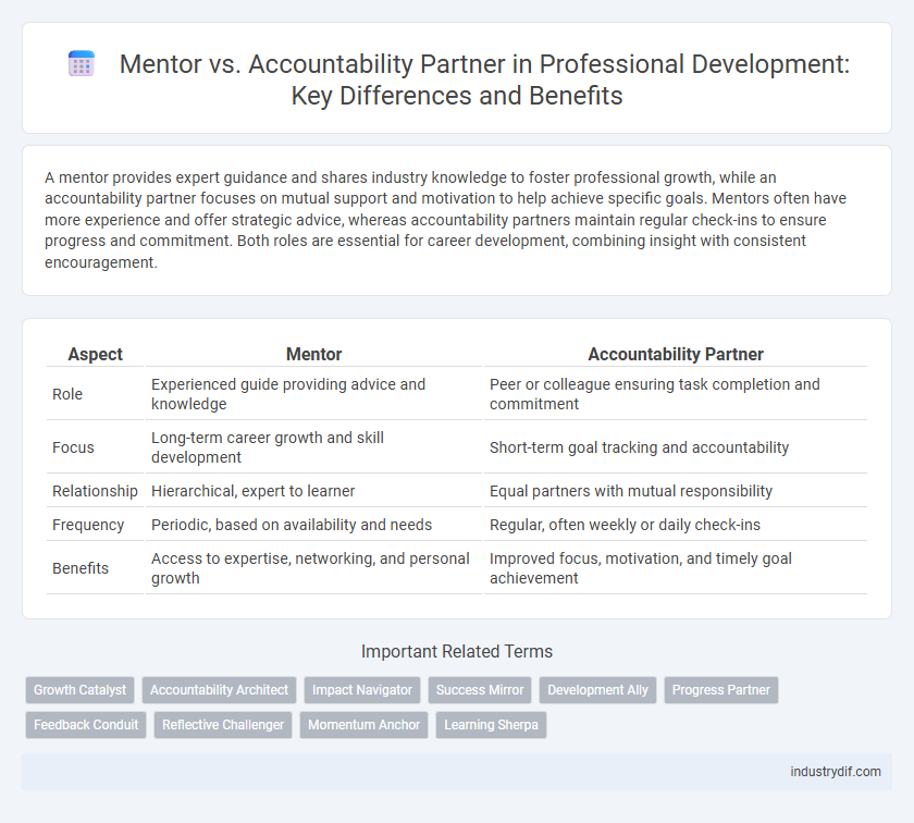 Mentor vs. Accountability Partner in Professional Development: Key Differences and Benefits