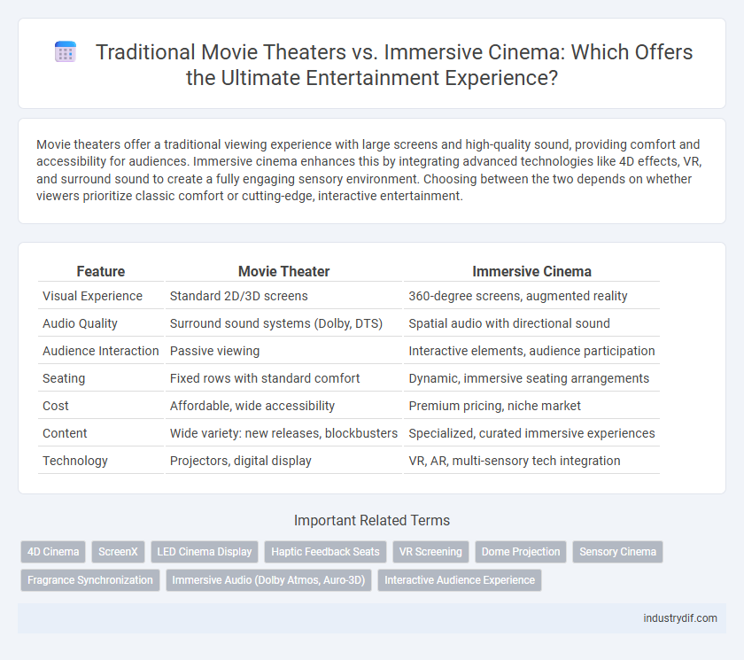 Traditional Movie Theaters vs. Immersive Cinema: Which Offers the Ultimate Entertainment Experience?