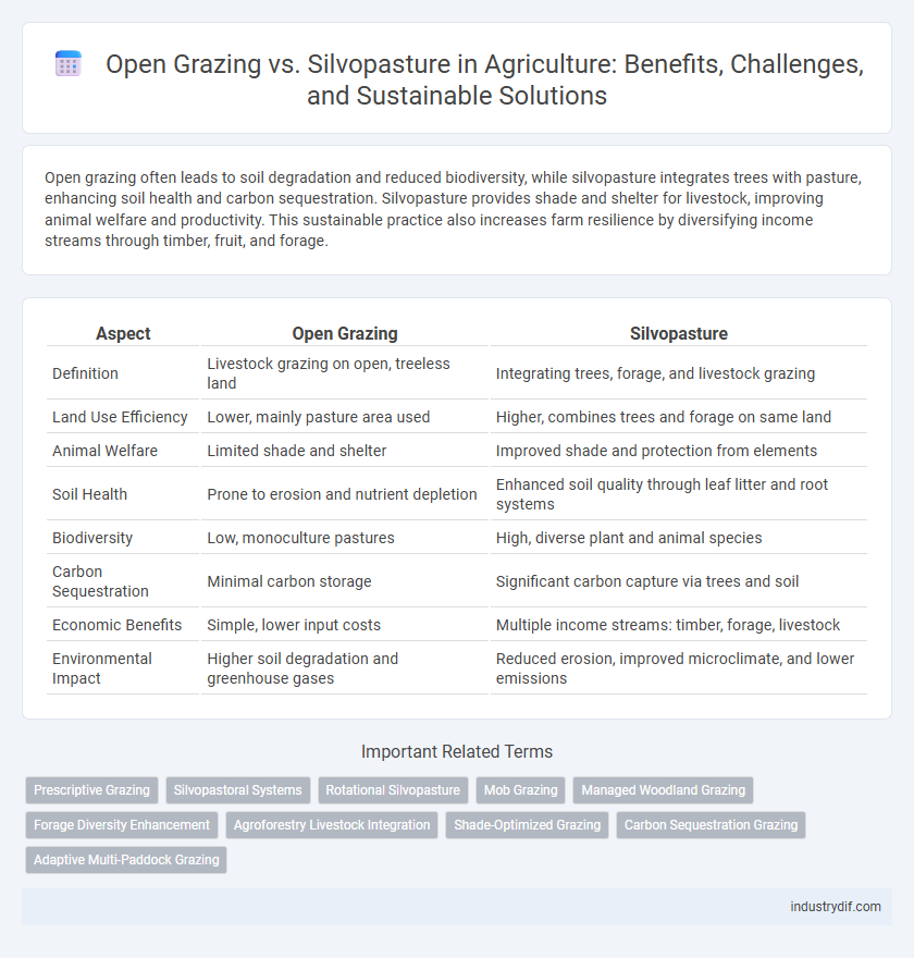 Open Grazing vs. Silvopasture in Agriculture: Benefits, Challenges, and Sustainable Solutions