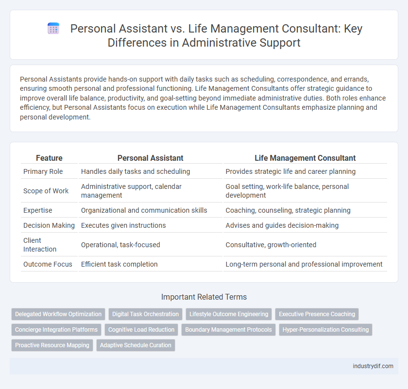 Personal Assistant vs. Life Management Consultant: Key Differences in Administrative Support