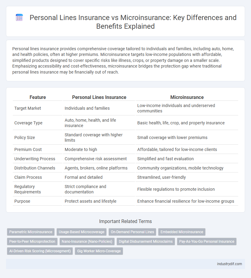 Personal Lines Insurance vs Microinsurance: Key Differences and Benefits Explained