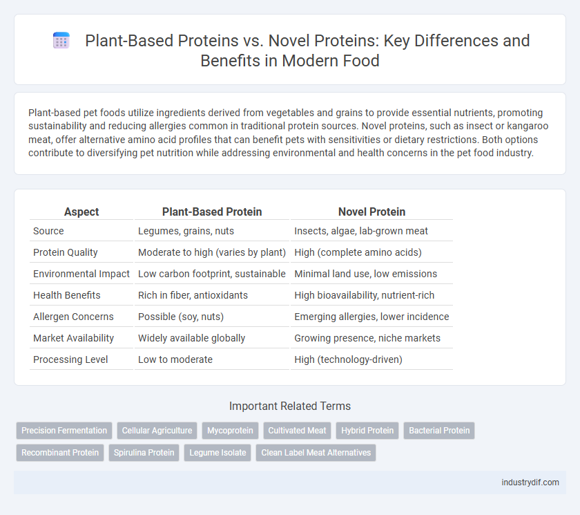Plant-Based Proteins vs. Novel Proteins: Key Differences and Benefits in Modern Food