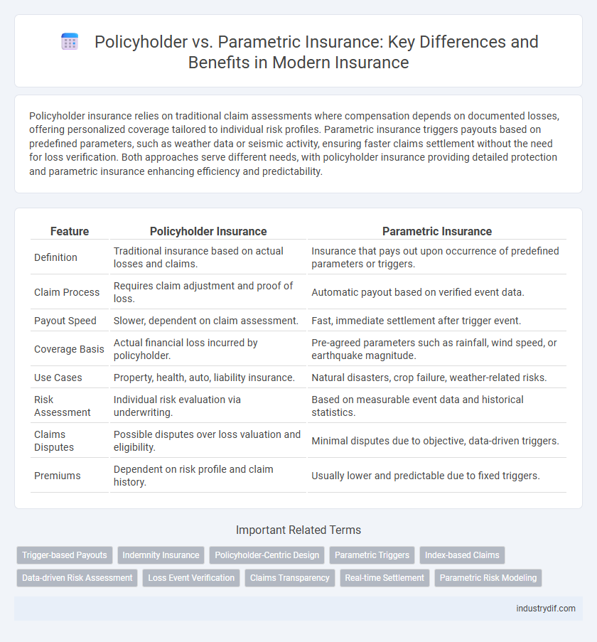 Policyholder vs. Parametric Insurance: Key Differences and Benefits in Modern Insurance