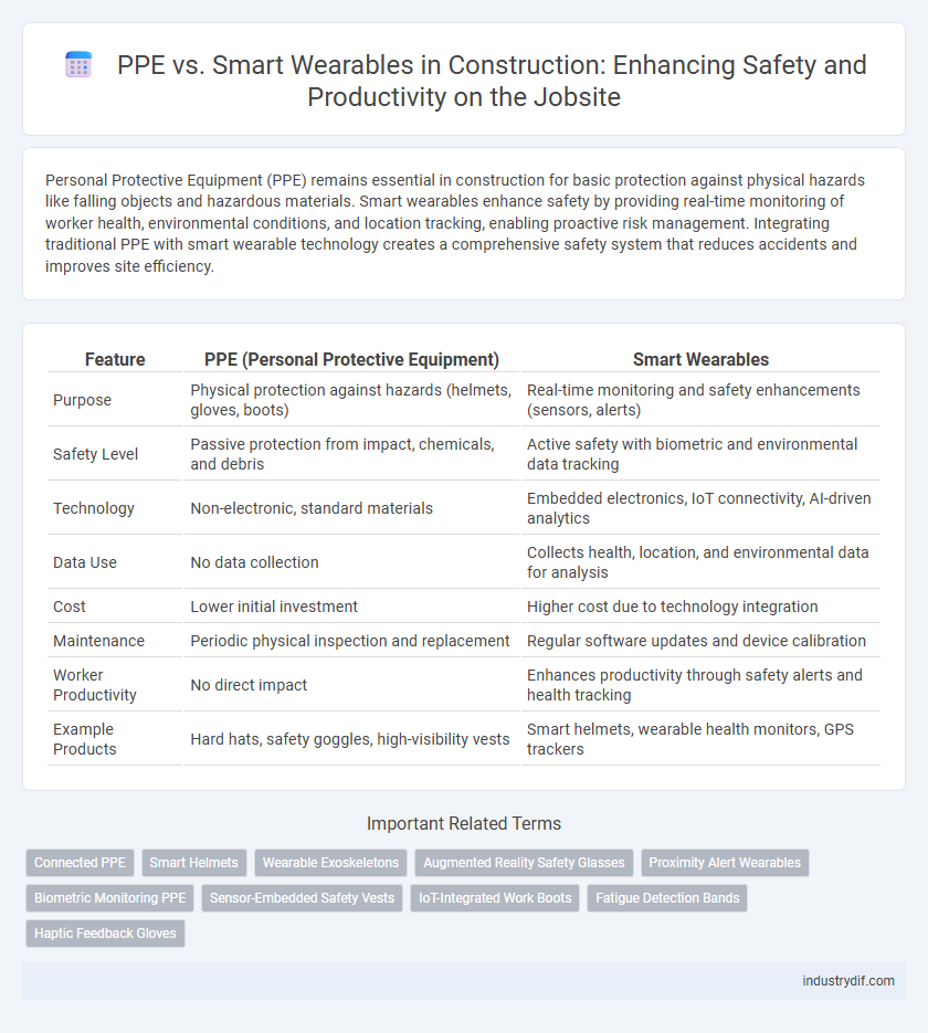 PPE vs. Smart Wearables in Construction: Enhancing Safety and Productivity on the Jobsite