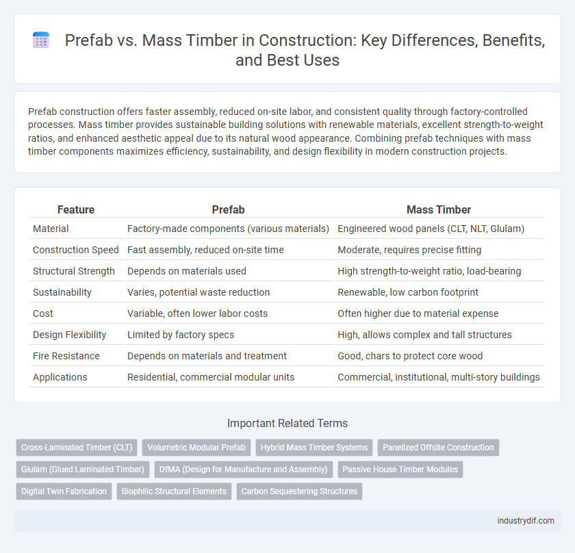 Prefab vs. Mass Timber in Construction: Key Differences, Benefits, and Best Uses