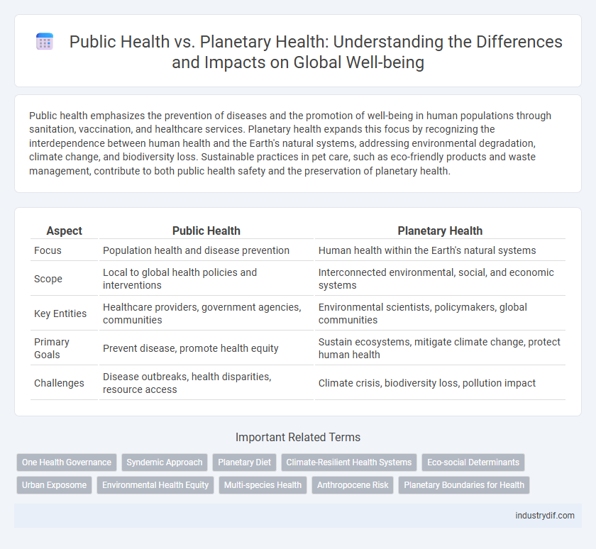 Public Health vs. Planetary Health: Understanding the Differences and Impacts on Global Well-being