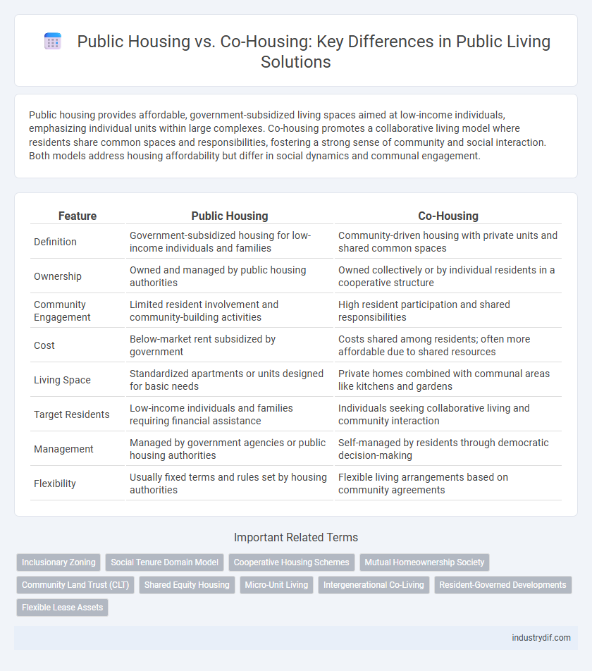 Public Housing vs. Co-Housing: Key Differences in Public Living Solutions