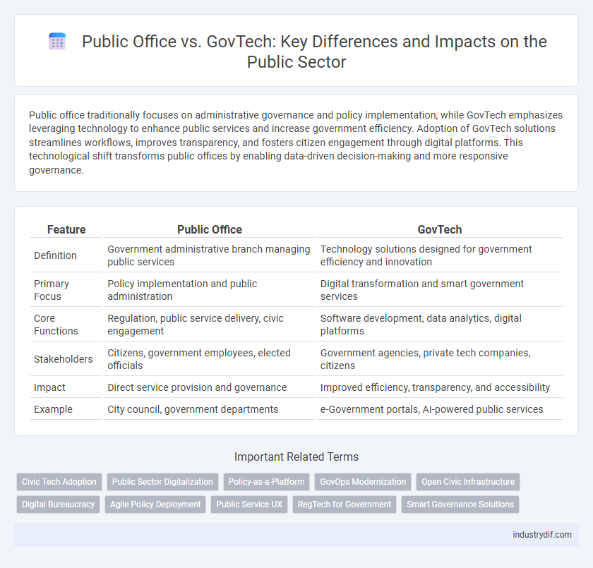 Public Office vs. GovTech: Key Differences and Impacts on the Public Sector