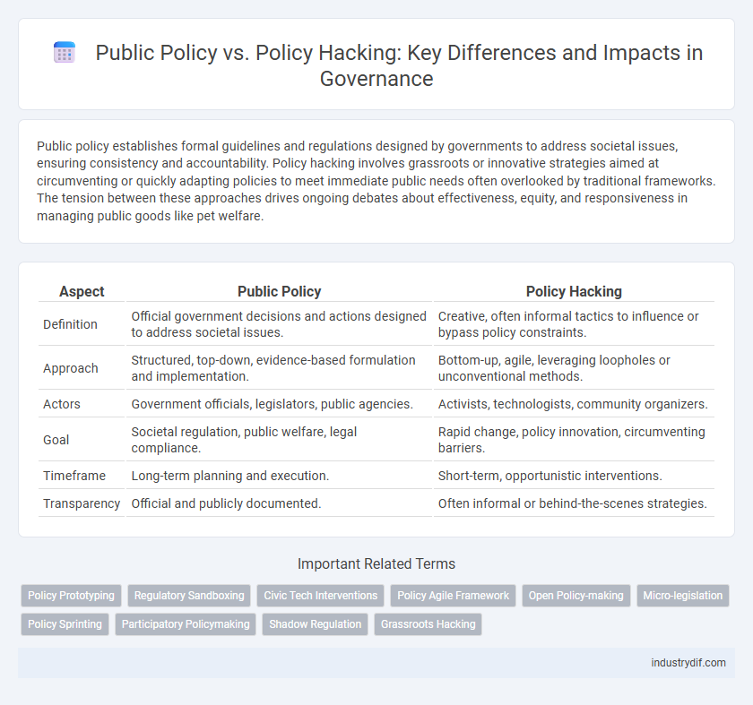 Public Policy vs. Policy Hacking: Key Differences and Impacts in Governance