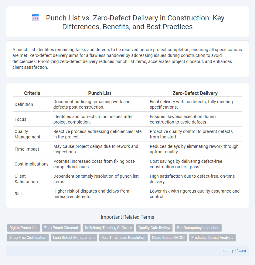 Punch List vs. Zero-Defect Delivery in Construction: Key Differences, Benefits, and Best Practices