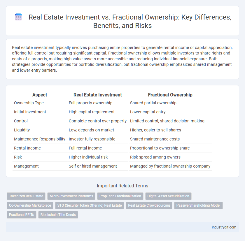 Real Estate Investment vs. Fractional Ownership: Key Differences, Benefits, and Risks