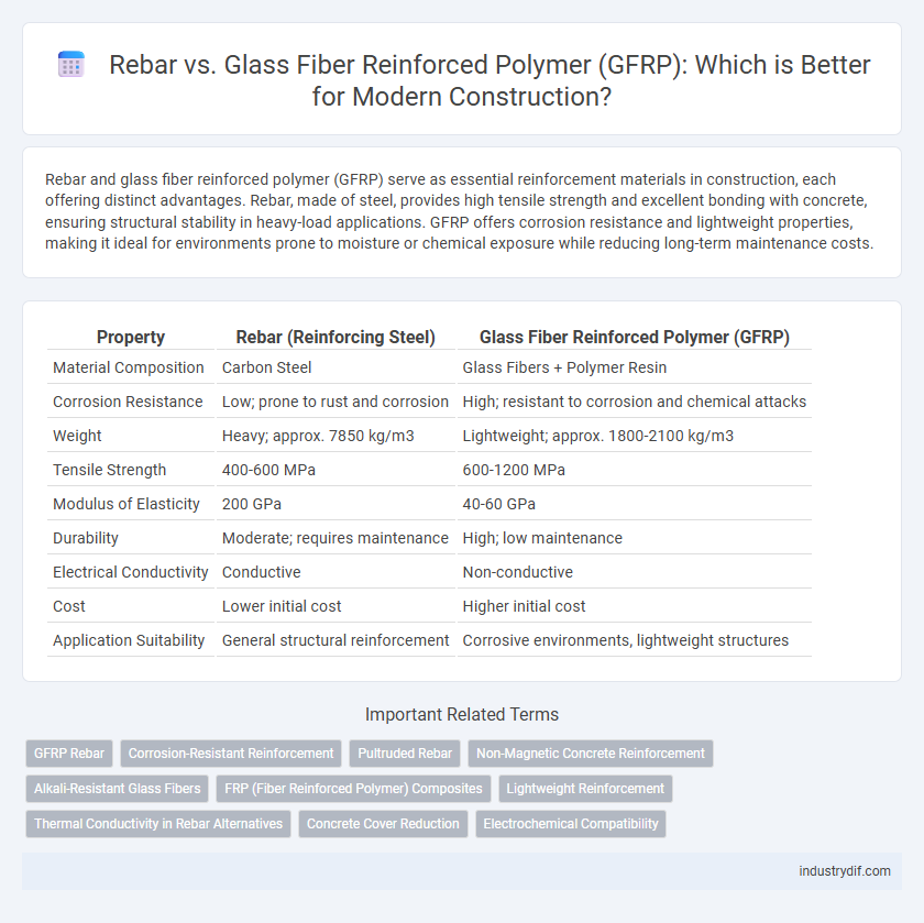 Rebar vs. Glass Fiber Reinforced Polymer (GFRP): Which is Better for Modern Construction?