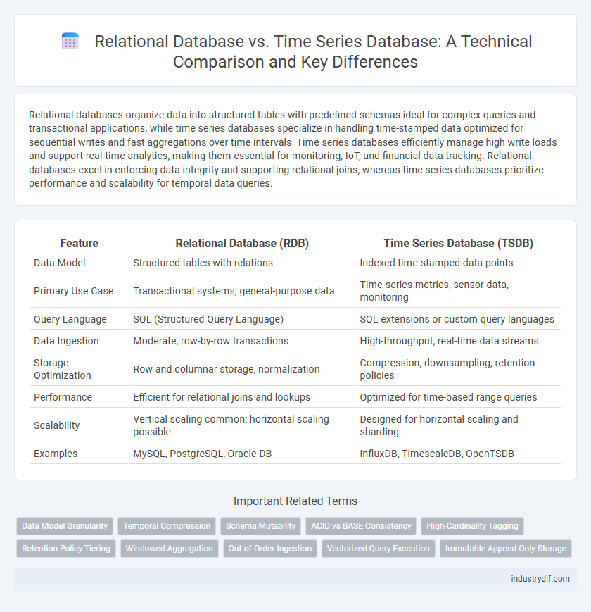 Relational Database vs. Time Series Database: A Technical Comparison and Key Differences