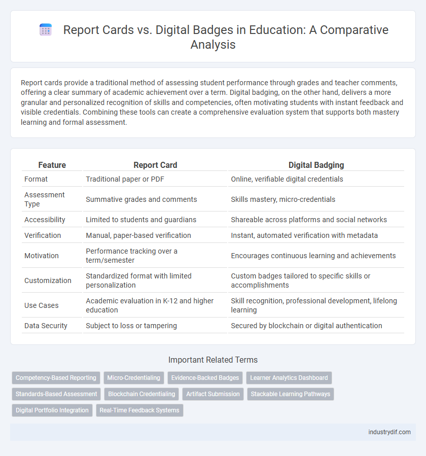 Report Cards vs. Digital Badges in Education: A Comparative Analysis
