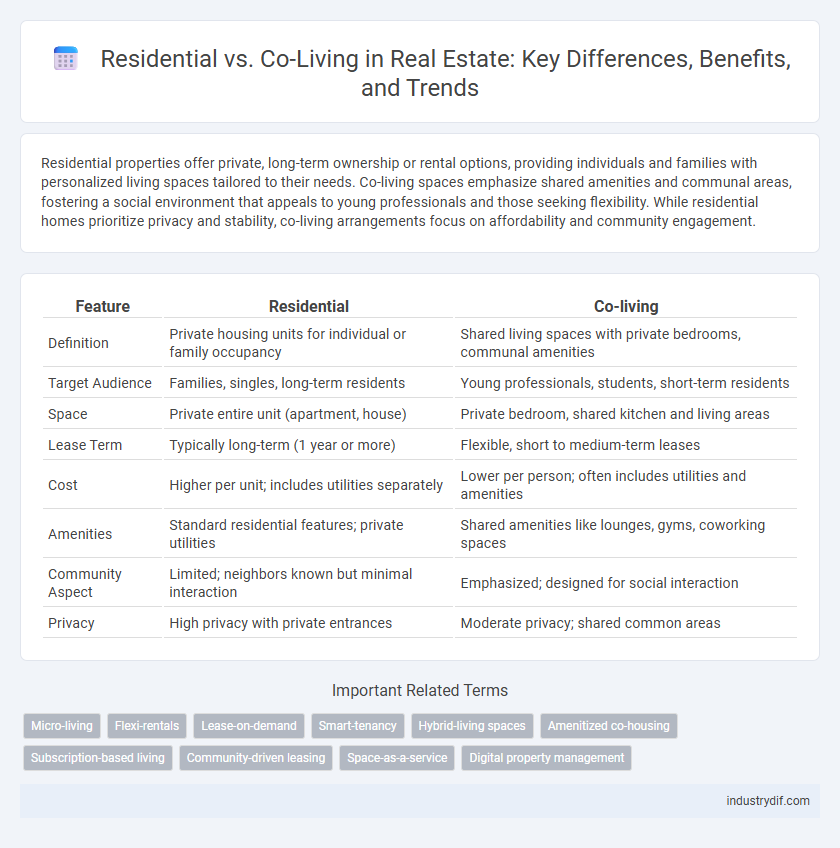 Residential vs. Co-Living in Real Estate: Key Differences, Benefits, and Trends