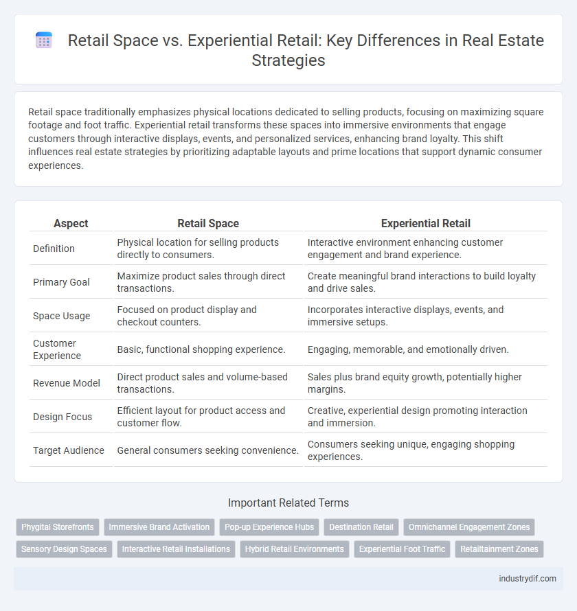 Retail Space vs. Experiential Retail: Key Differences in Real Estate Strategies