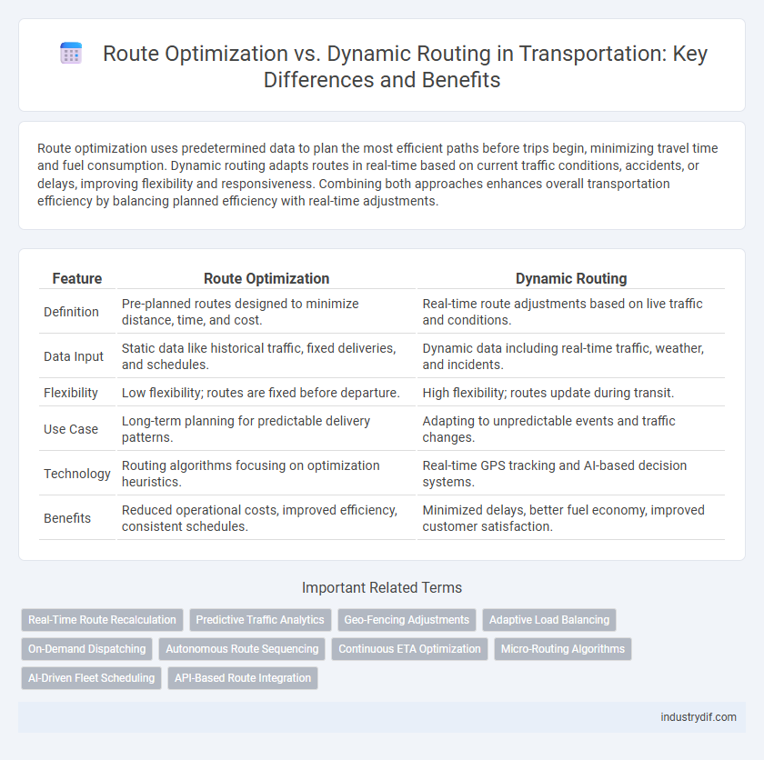 Route Optimization vs. Dynamic Routing in Transportation: Key Differences and Benefits