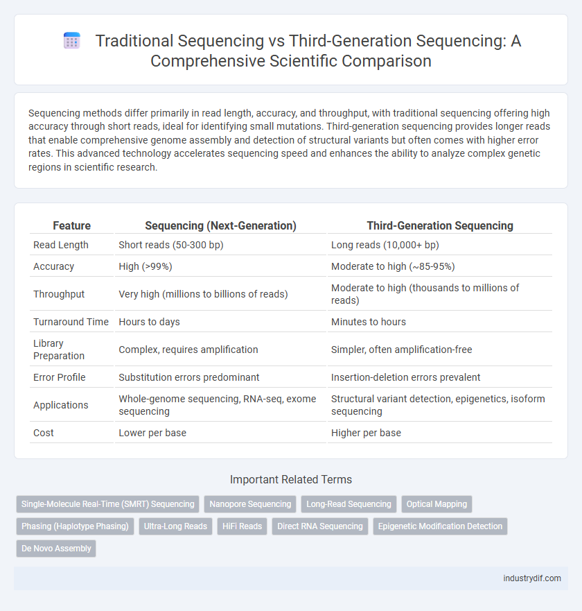 Traditional Sequencing vs Third-Generation Sequencing: A Comprehensive Scientific Comparison