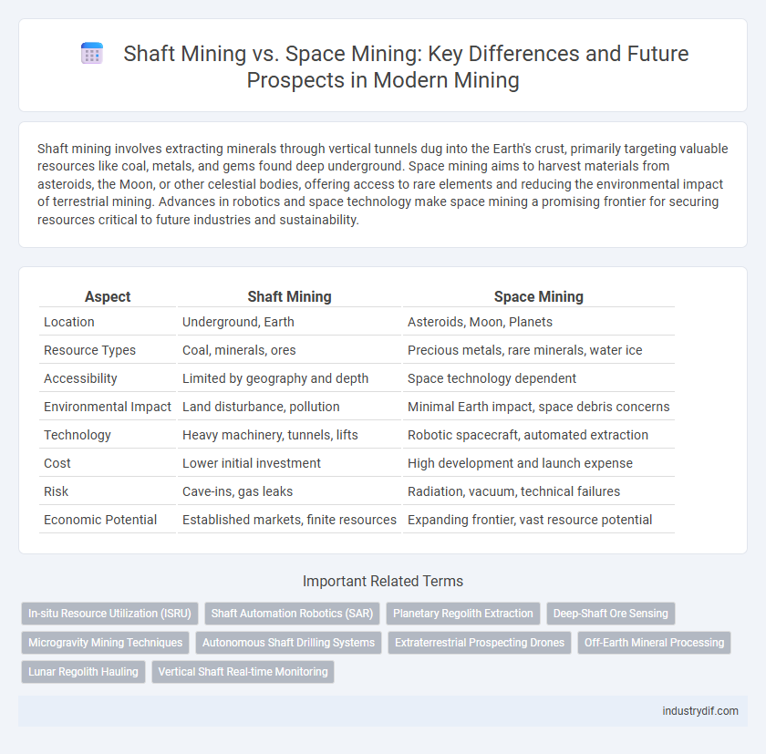 Shaft Mining vs. Space Mining: Key Differences and Future Prospects in Modern Mining