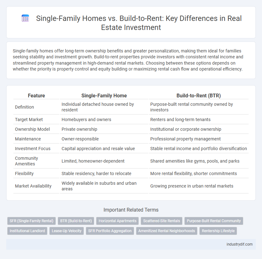 Single-Family Homes vs. Build-to-Rent: Key Differences in Real Estate Investment