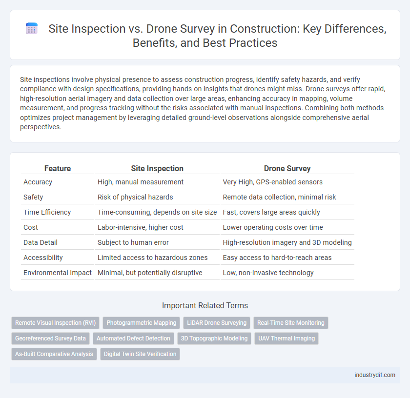Site Inspection vs. Drone Survey in Construction: Key Differences, Benefits, and Best Practices