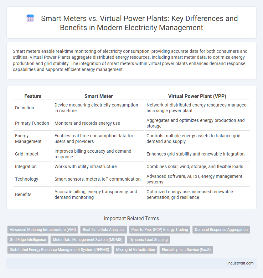 Smart Meters vs. Virtual Power Plants: Key Differences and Benefits in Modern Electricity Management